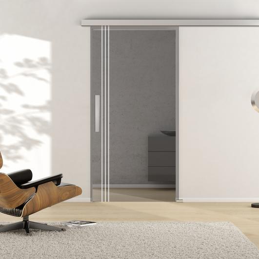 Стъкло за плъзгаща врата Lines 654